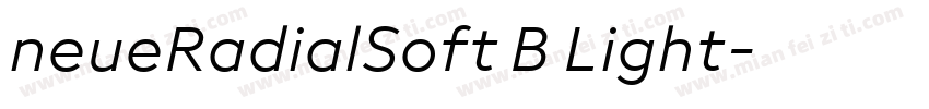 neueRadialSoft B Light字体转换